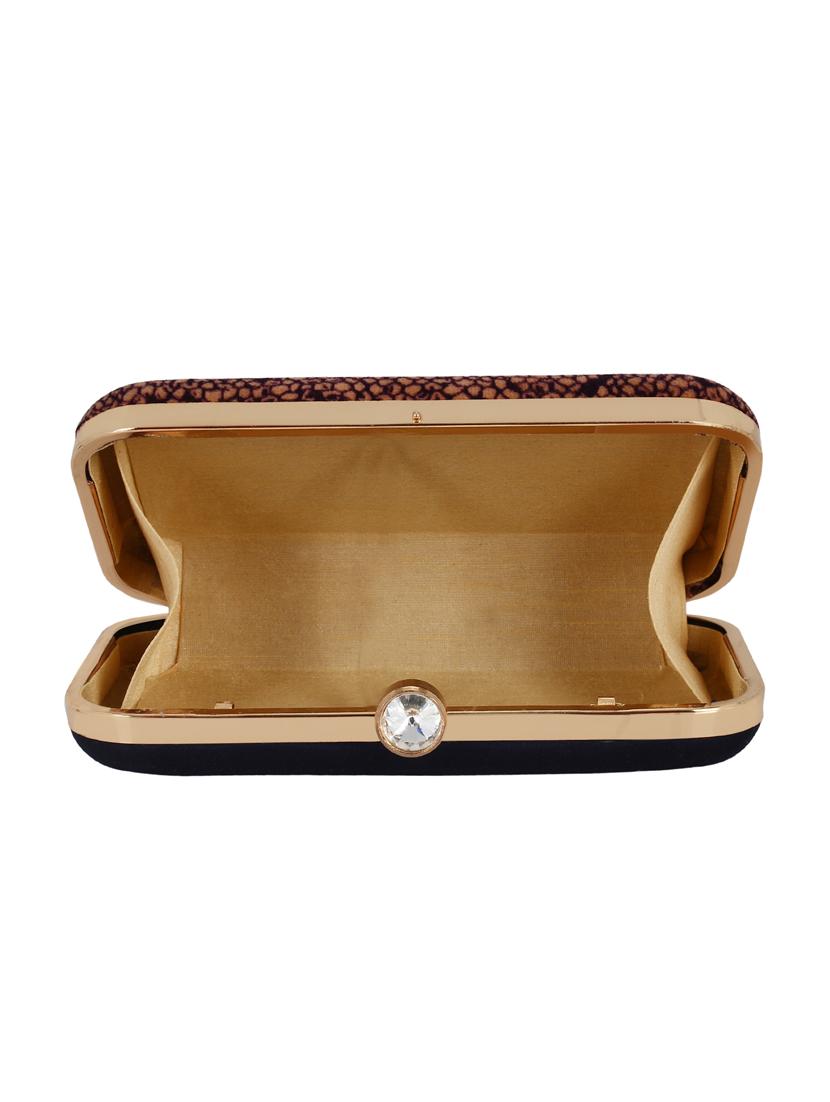 brown velvet box clutch - 16466008 - Zoom Image - 3