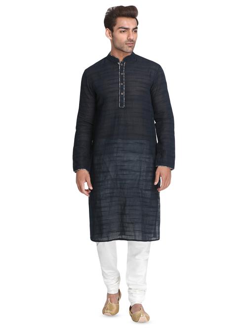 black striped long kurtas kurta - 16466173 - Standard Image - 1