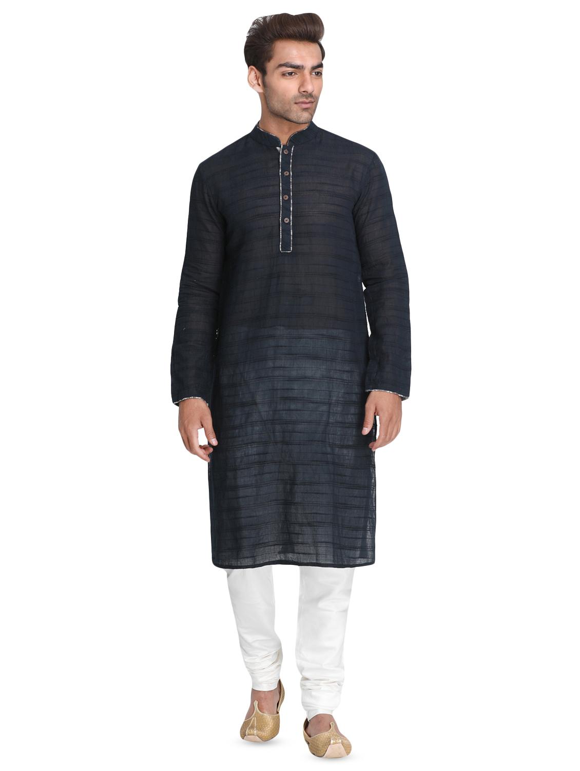 black striped long kurtas kurta - 16466173 - Zoom Image - 1
