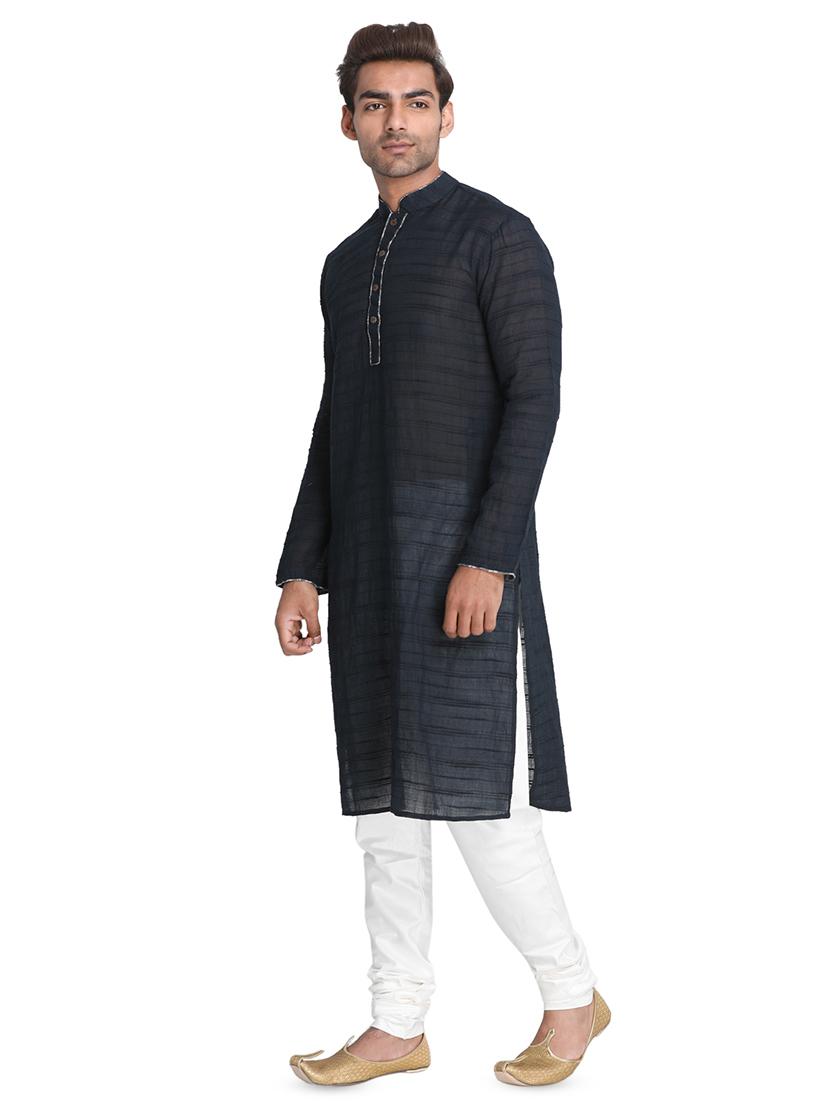 black striped long kurtas kurta - 16466173 - Zoom Image - 2