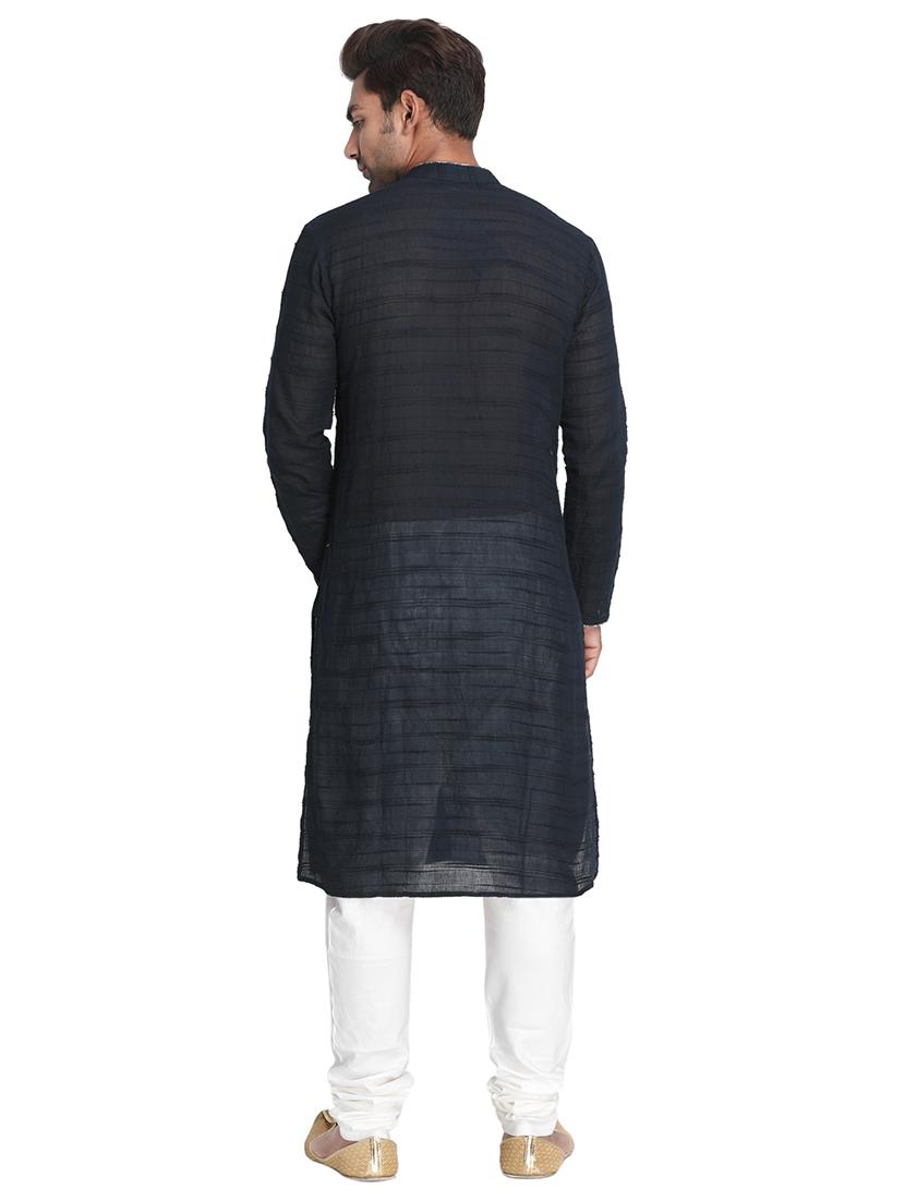 black striped long kurtas kurta - 16466173 - Zoom Image - 3