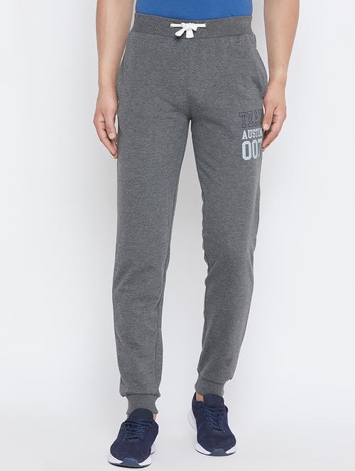 grey typographic printed joggers - 16466268 - Standard Image - 1
