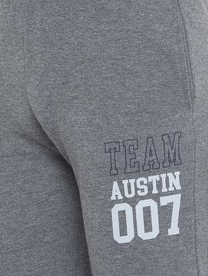 grey typographic printed joggers - 16466268 - Standard Image - 5