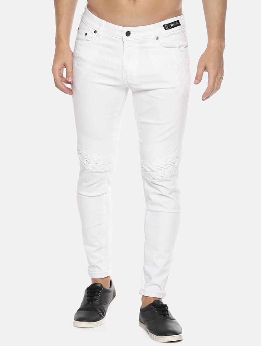 white solid plain jeans - 16466354 - Zoom Image - 1