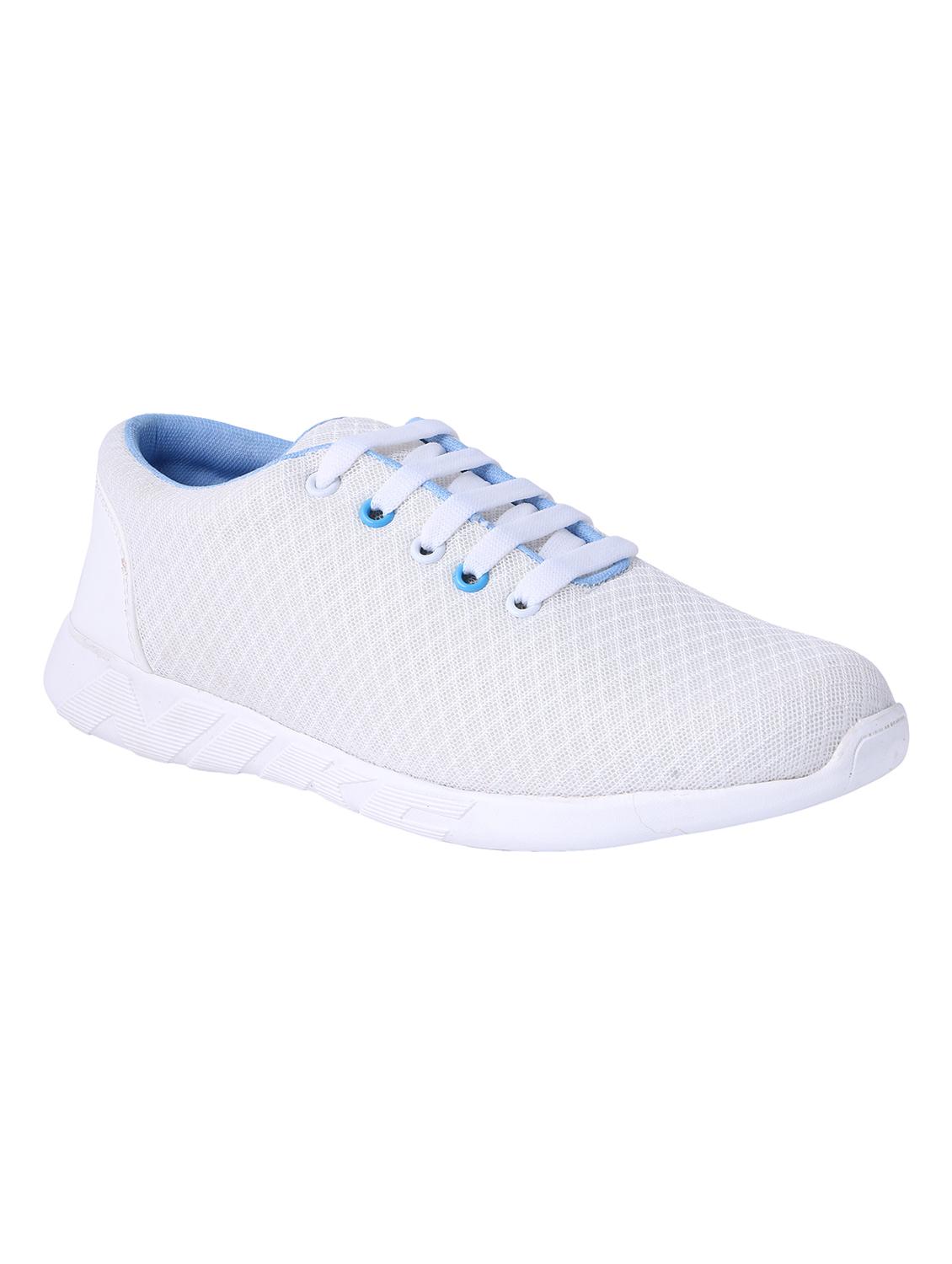 shoemate white mesh lace up sport shoes - 16466503 - Zoom Image - 1