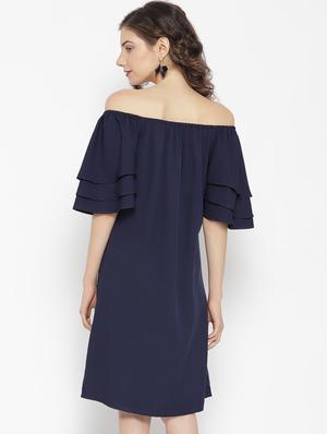off shoulder layered shift dress - 16466550 - Standard Image - 3