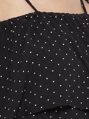 knot detail pin dot top & skirt set - 16466565 - Standard Image - 4