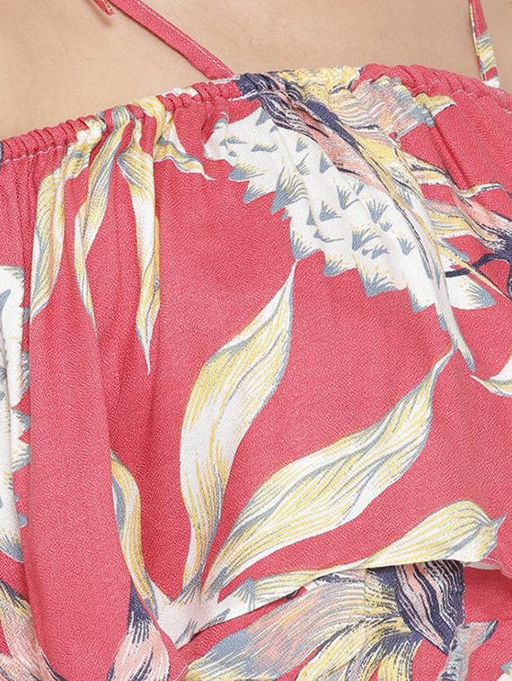 knot detail floral top & skirt set - 16466566 - Zoom Image - 4
