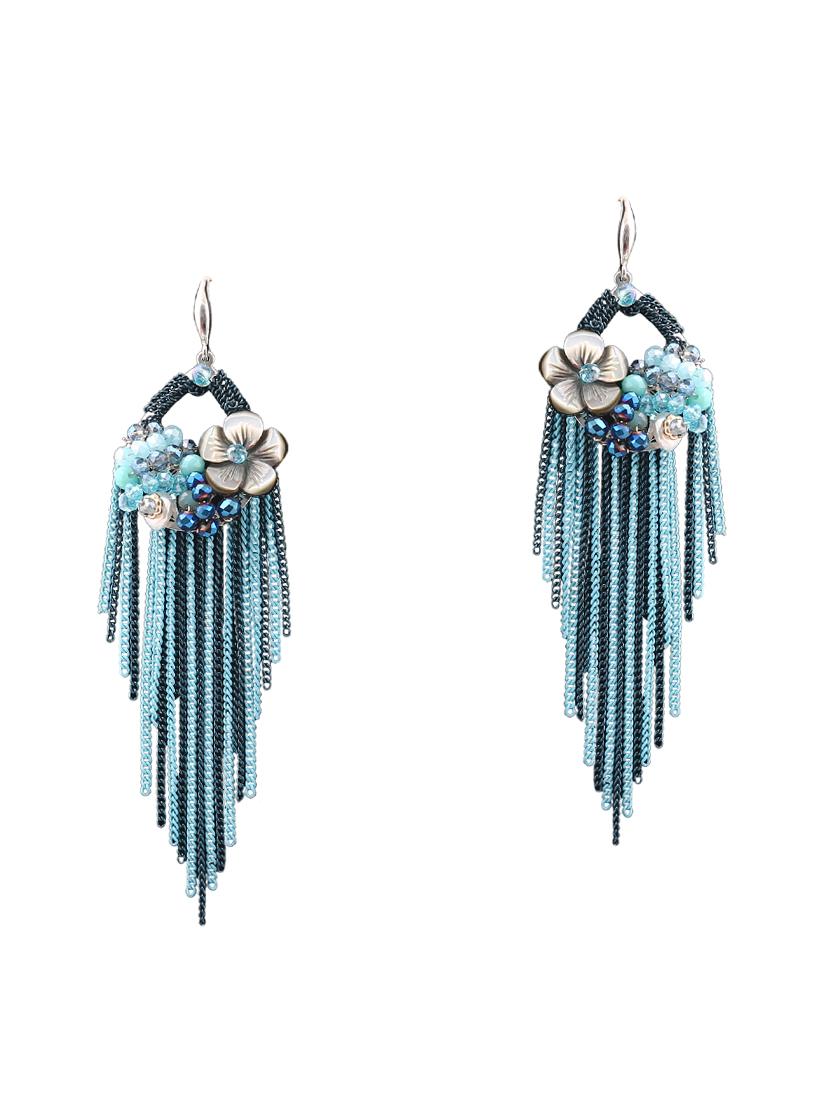 blue crystal drop earring - 16466623 - Zoom Image - 1