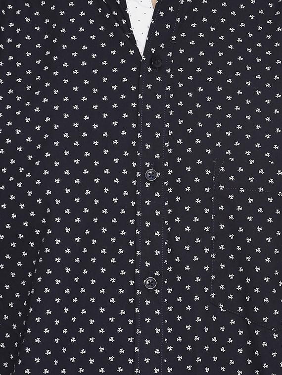 black printed casual shirt - 16466688 - Zoom Image - 5