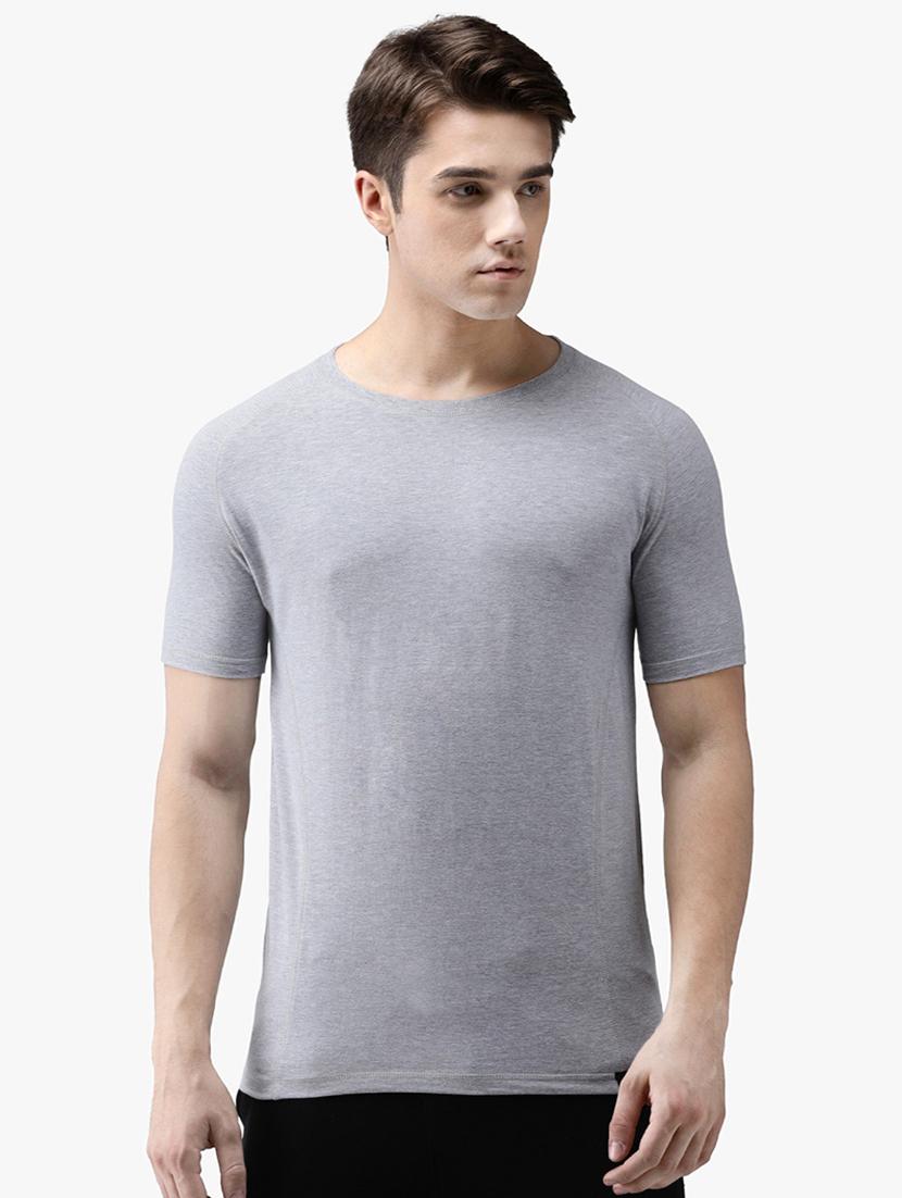 grey solid t-shirt - 16467569 - Zoom Image - 1