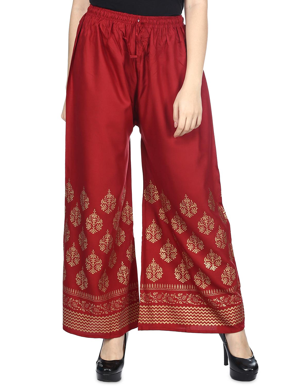 gold block print palazzo - 16467694 - Zoom Image - 1