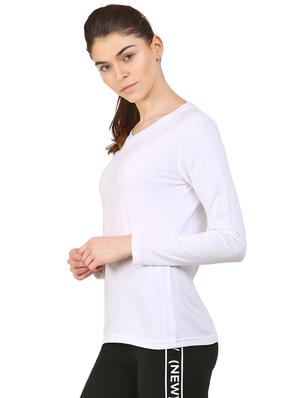 v neck long sleeved solid tee - 16467936 - Standard Image - 2