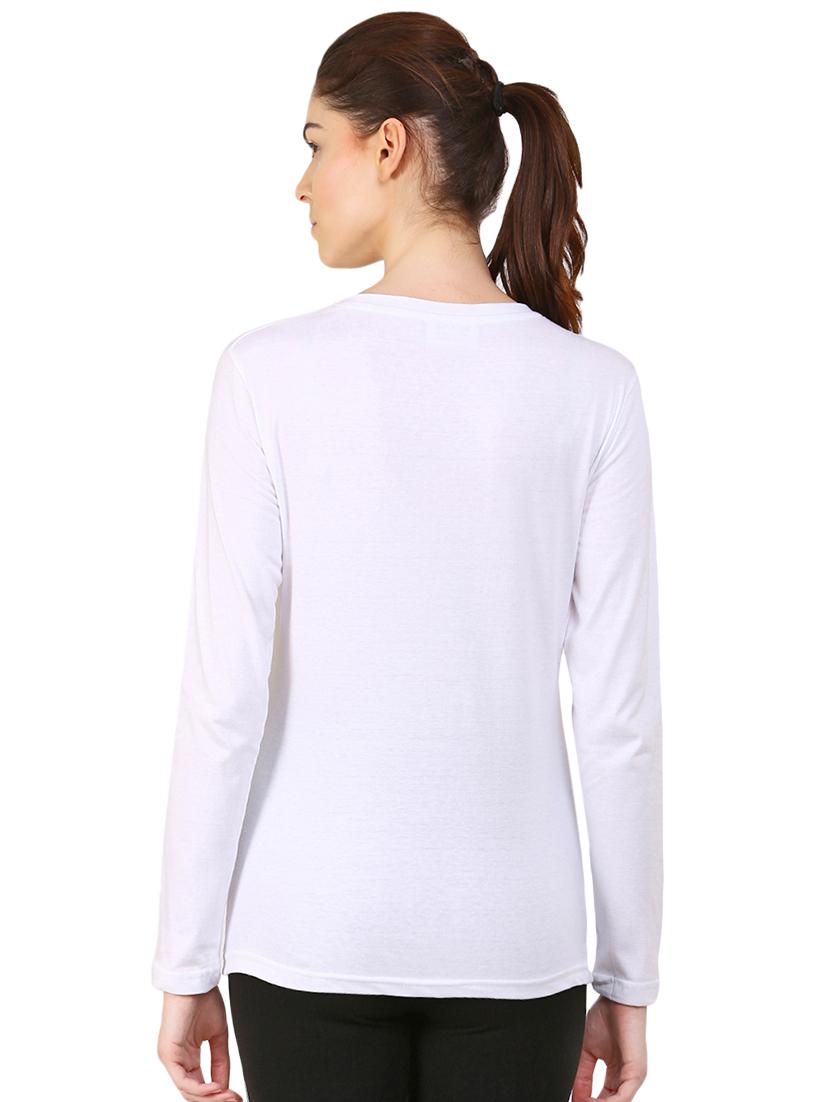 v neck long sleeved solid tee - 16467936 - Zoom Image - 3