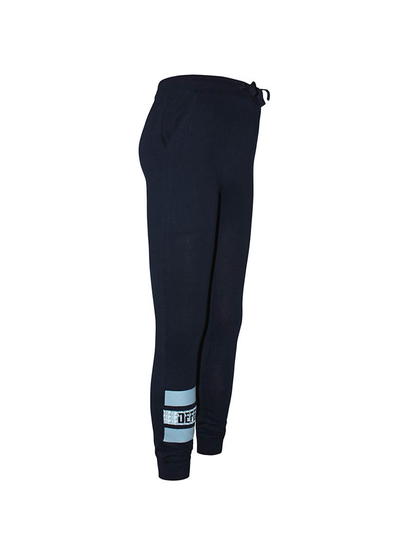blue cotton track pant - 16468164 - Zoom Image - 2