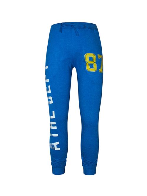 blue cotton track pant - 16468165 - Standard Image - 1