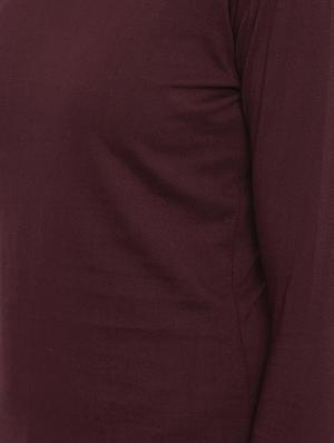 boat neck thumb hole sleeved tee - 16468279 - Standard Image - 4
