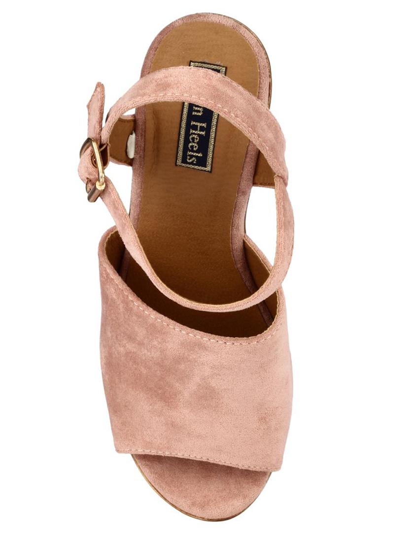 pink ankle strap sandals - 16468436 - Zoom Image - 4