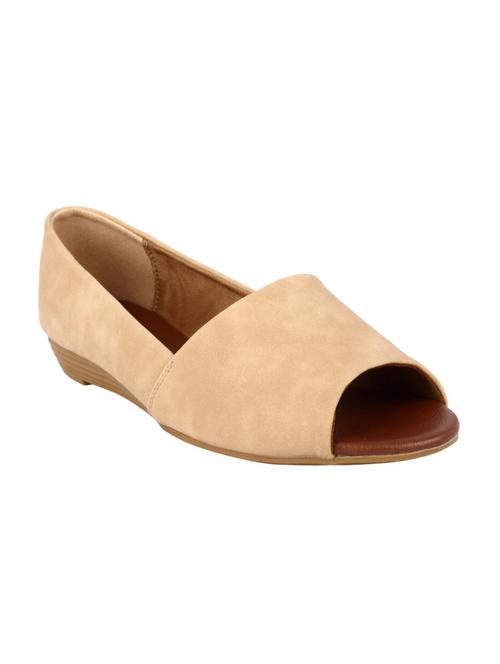 beige slip on wedges - 16468444 - Standard Image - 1