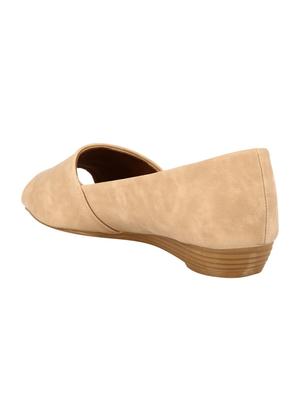 beige slip on wedges - 16468444 - Standard Image - 3
