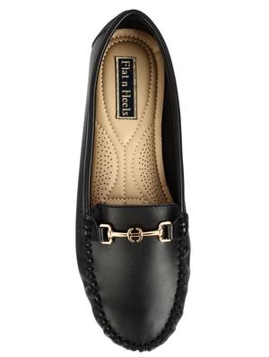 black slip on loafers - 16468450 - Standard Image - 4
