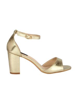 gold ankle strap sandals - 16468469 - Standard Image - 2