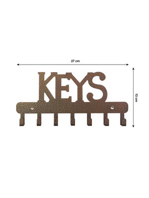 decorative metal wall 7 hooks keys holder - 16470230 - Standard Image - 4