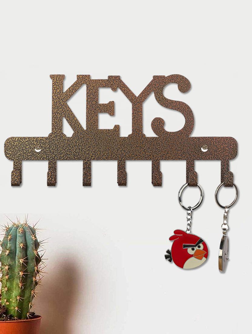 decorative metal wall 7 hooks keys holder - 16470230 - Zoom Image - 1