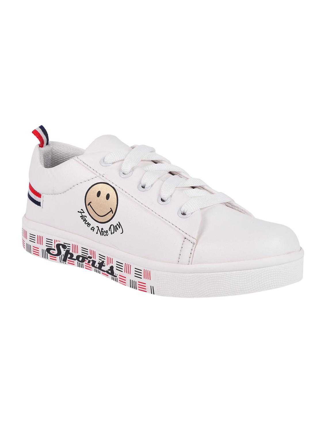 white lace-up sneakers - 16471016 - Zoom Image - 1
