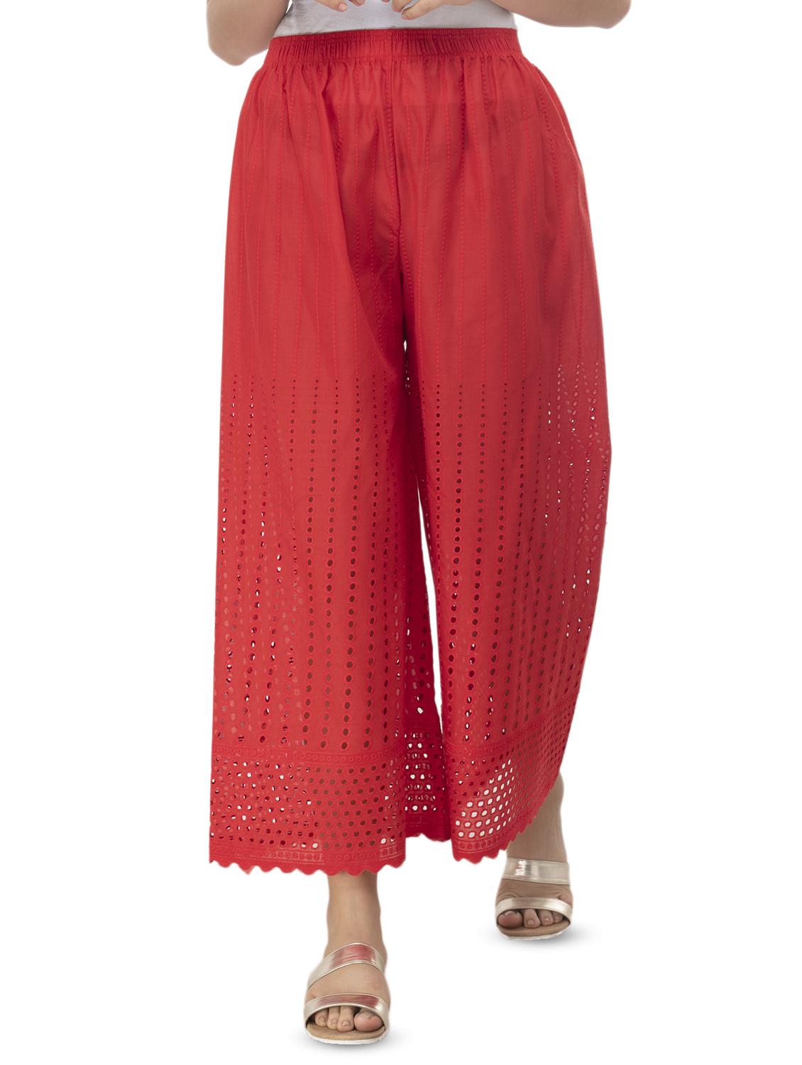 scallop hem schiffli palazzo - 16471351 - Zoom Image - 1