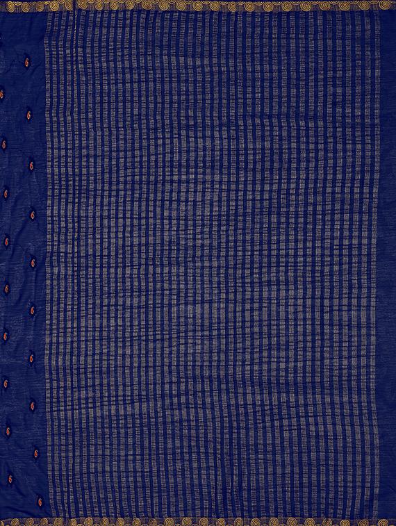 paisley banarasi saree with blouse - 16471441 - Zoom Image - 4