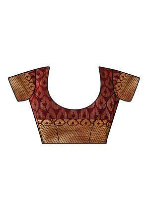 floral kanjivaram saree with blouse - 16471475 - Standard Image - 3