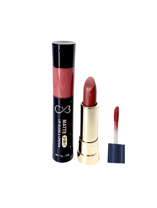 cvb paris matte 2in1 lipgloss 7ml & lipstick 4gm shade#16 - 16471721 - Standard Image - 1