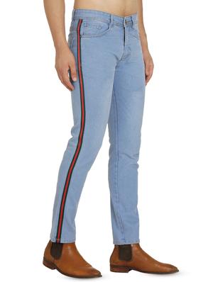 light blue side taped jeans - 16472184 - Standard Image - 2