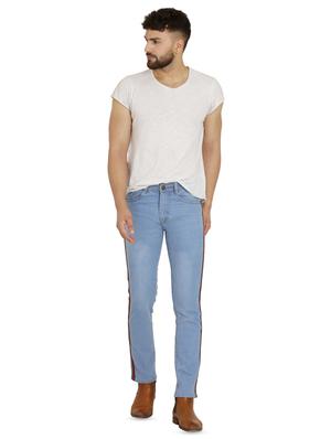 light blue side taped jeans - 16472184 - Standard Image - 4