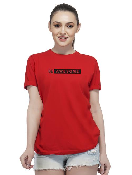 crew neck quirky text tee - 16472242 - Standard Image - 1