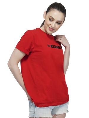 crew neck quirky text tee - 16472242 - Standard Image - 2