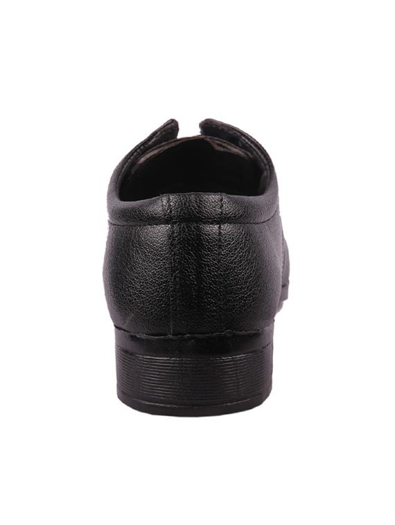 avinash handicrafts black leatherette lace-up derbys - 16472322 - Zoom Image - 3