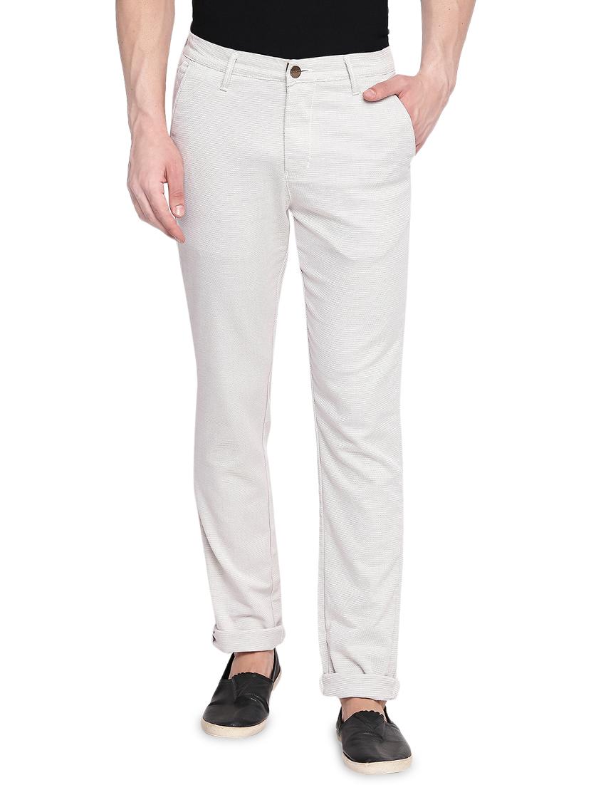white textured chinos - 16472393 - Zoom Image - 1