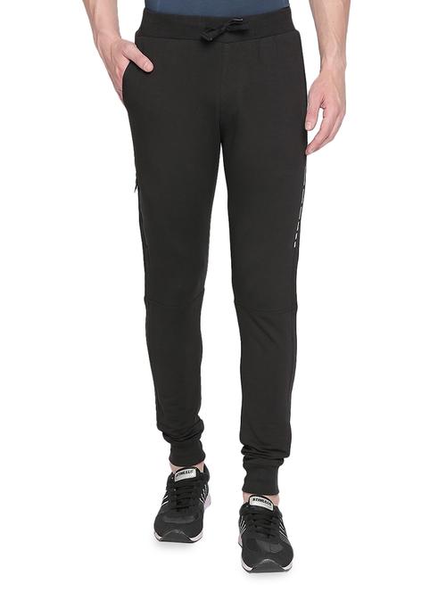 black solid joggers - 16472417 - Standard Image - 1