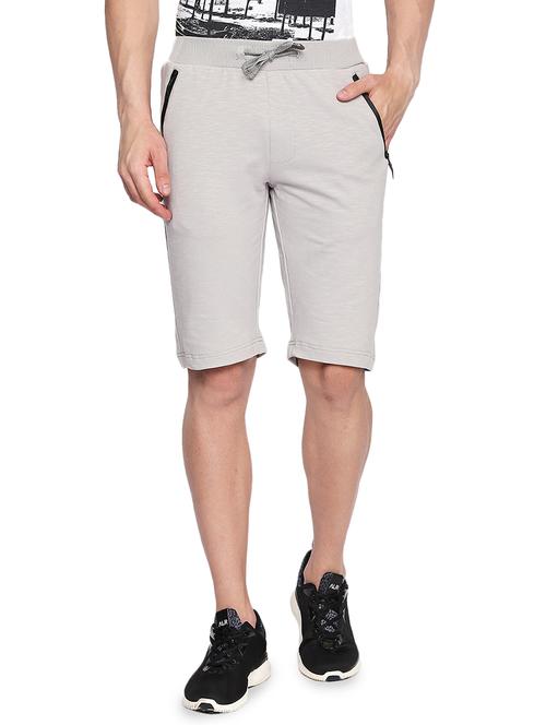 light grey solid shorts - 16472430 - Standard Image - 1
