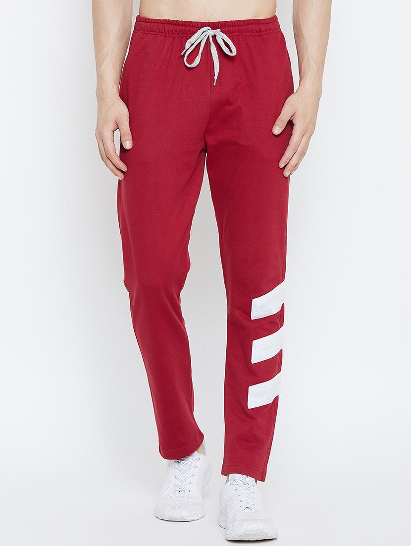 red striped full length track pant - 16472549 - Zoom Image - 1