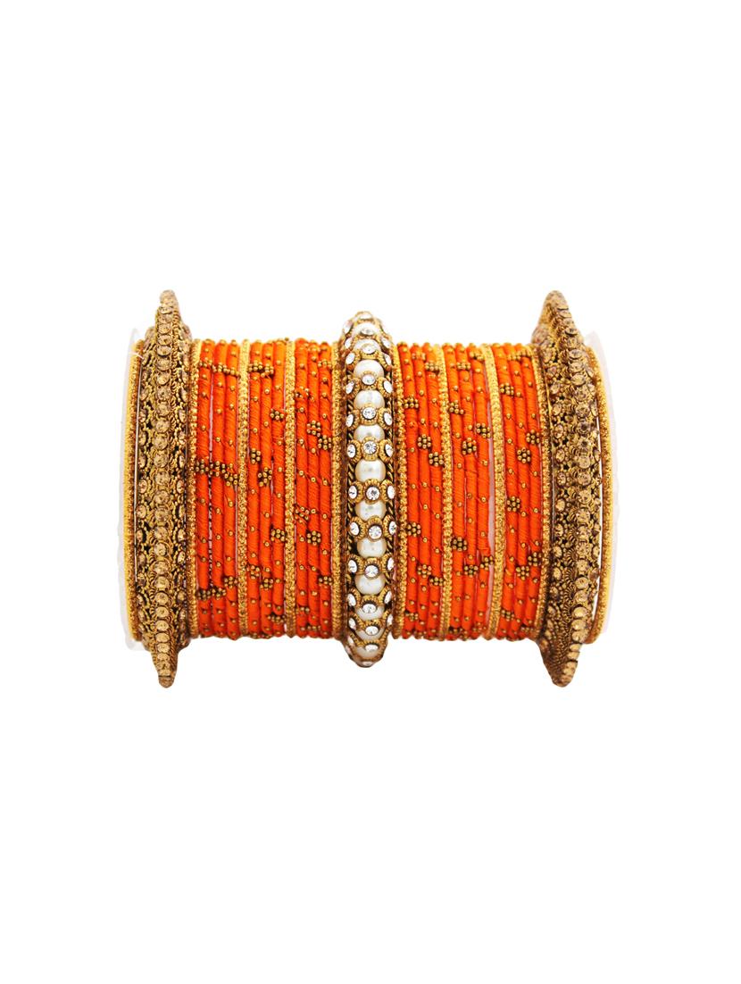 orange metal bangle - 16472832 - Zoom Image - 2