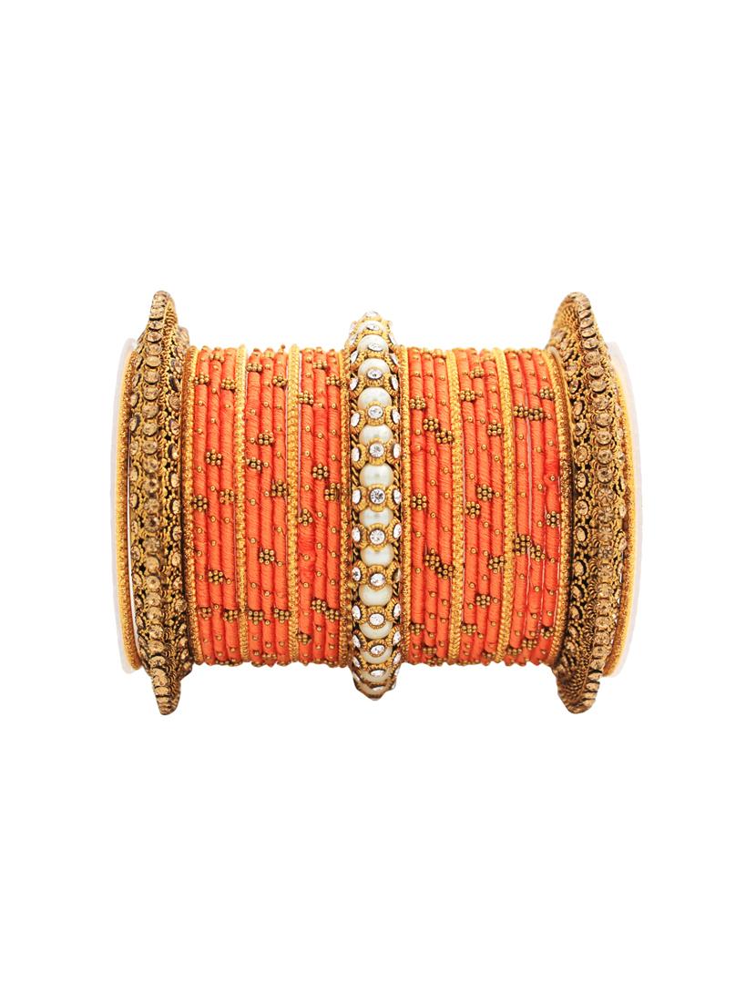 orange metal bangle - 16472833 - Zoom Image - 2