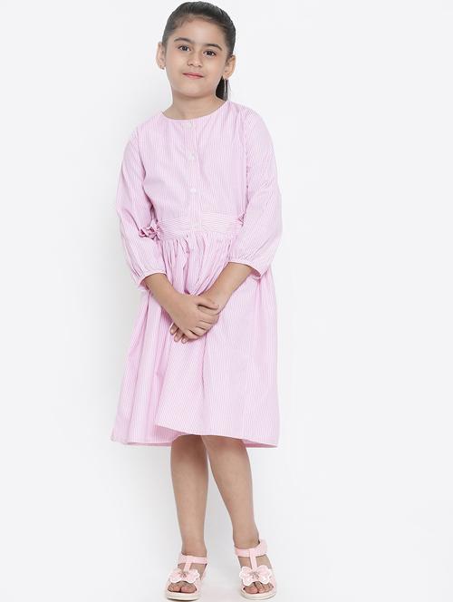 tie knot side striped dress - 16472904 - Standard Image - 1