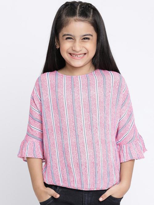 bell sleeve striped top - 16472933 - Standard Image - 1