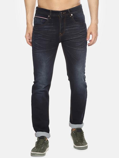 navy blue light washed denim jeans - 16472972 - Standard Image - 1