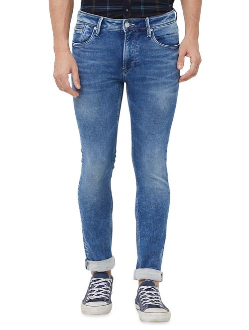blue light washed denim jeans - 16473156 - Standard Image - 1