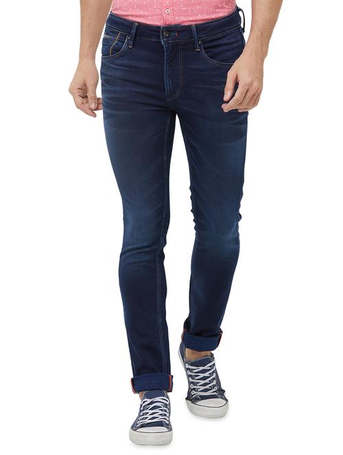 blue light washed denim jeans - 16473168 - Standard Image - 1