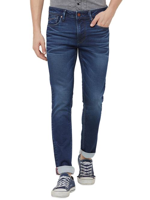 blue light washed denim jeans - 16473189 - Standard Image - 1